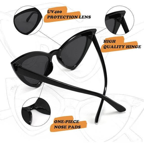 Retro Cat Eye Sunglasses Women UV400 Protection Fashion Vintage Cool